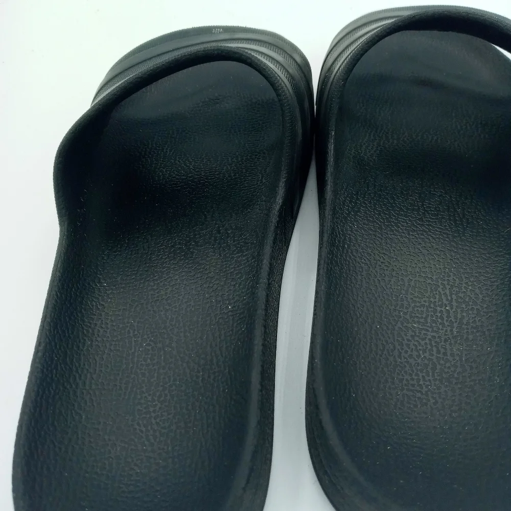 Adidas Adilette All Black Comfort Slides Size 10